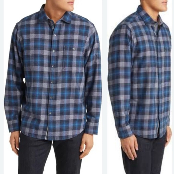 NWT Tommy Bahama Canyon Beach Cozy Check Shirt Sz 2XL - Picture 2 of 11